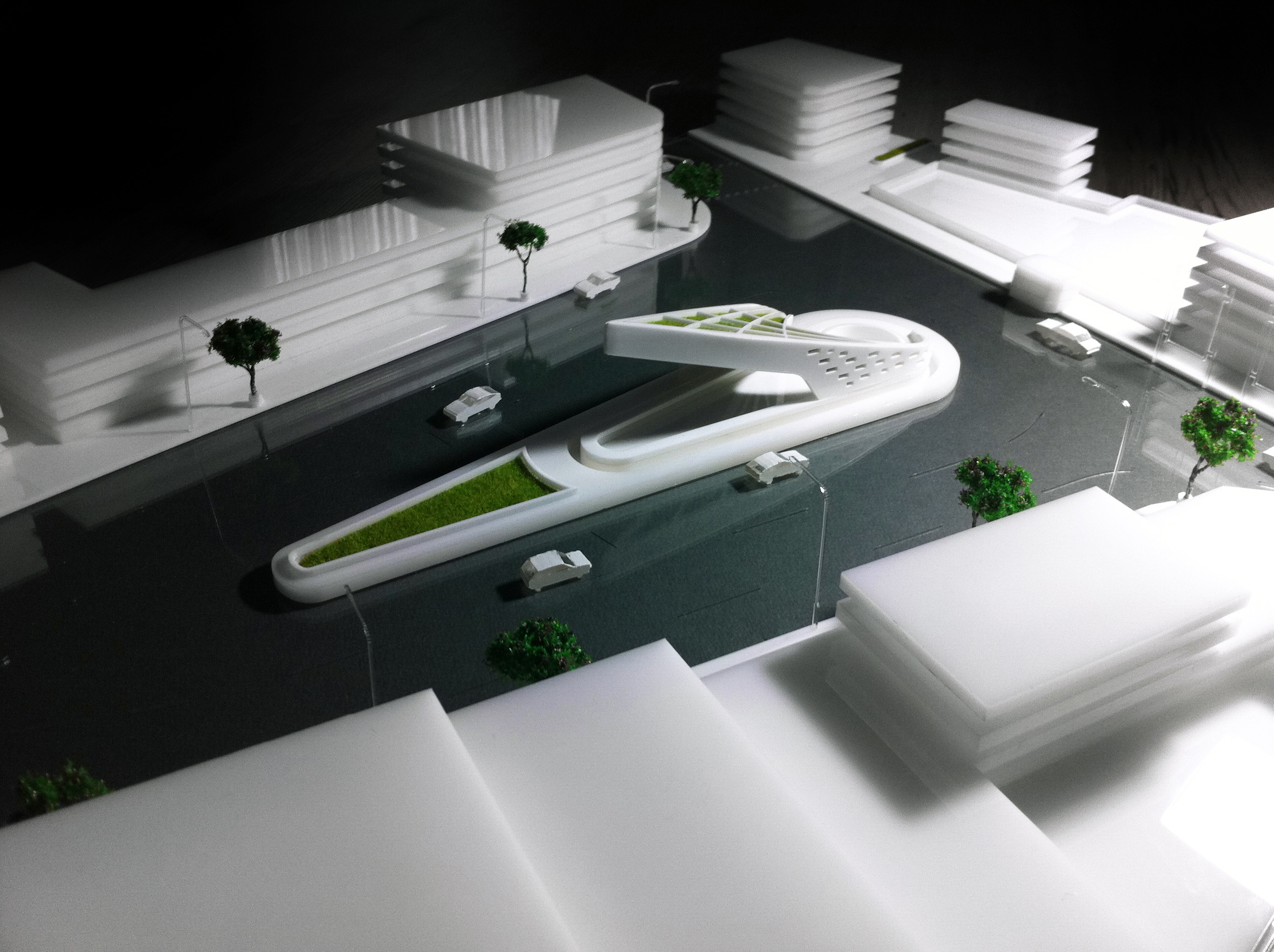 Physical model - Monument of anzali square - architectural design