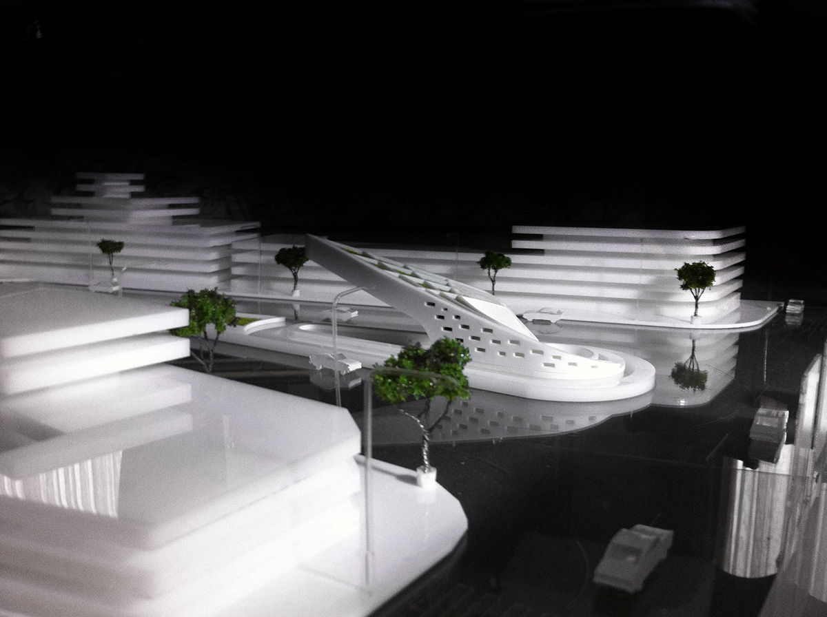 Physical model - Monument of anzali square - architectural design