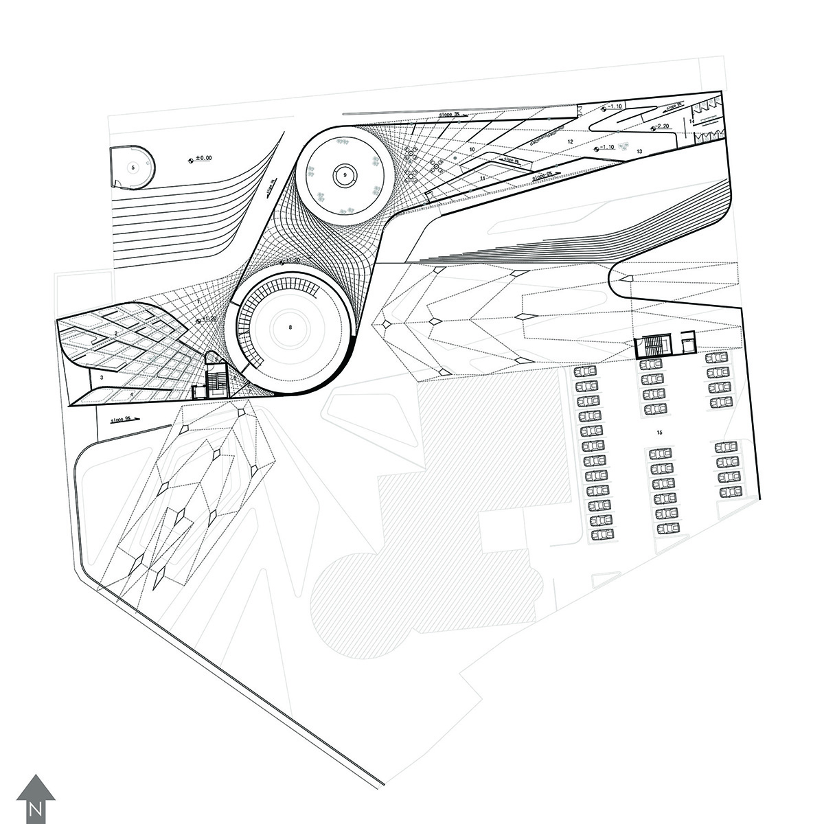 Professor Hesabi Tomb and Cultural center- Drawing-Plan