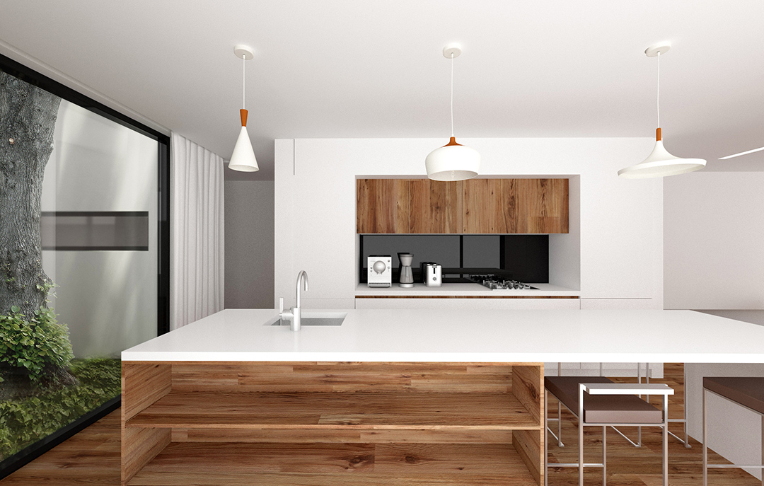 Horizontal Void House by Pratic[A] Studio- Interior