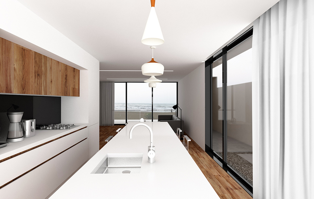 Horizontal Void House by Pratic[A] Studio- Interior
