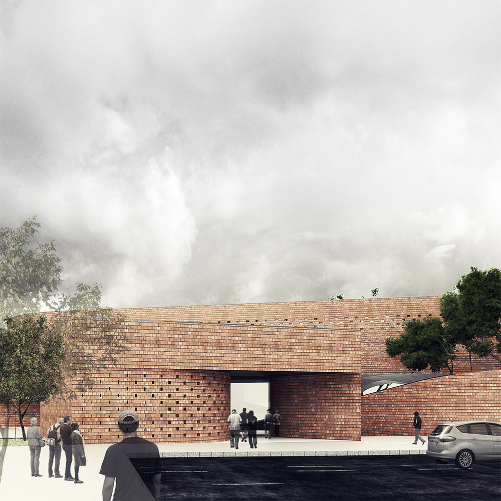 Professor Hesabi Tomb and Cultural center- Render