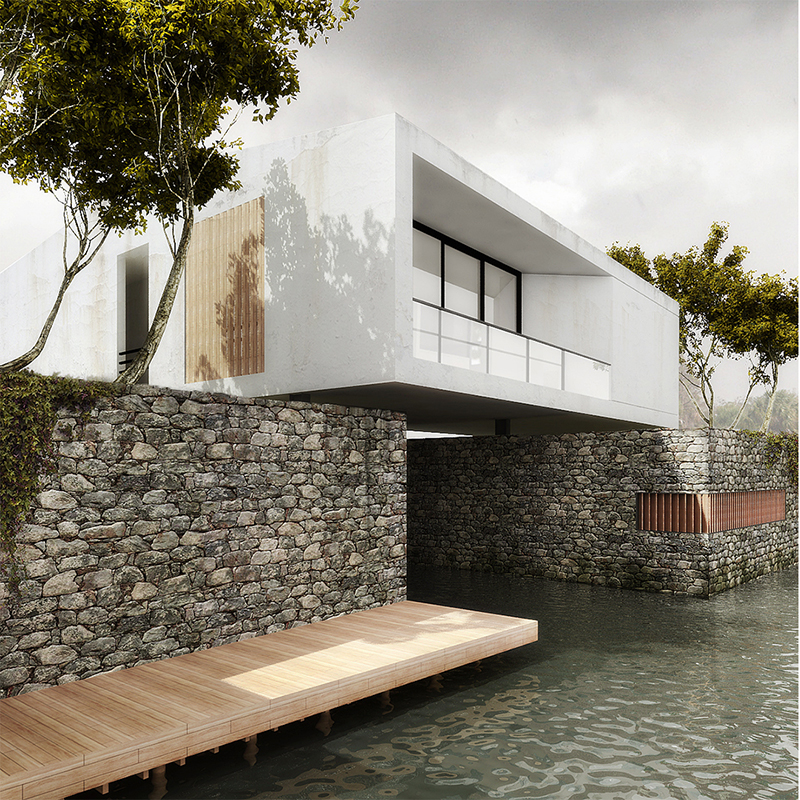 Lagoon Beach House- Stilt house integrated with boat shed- PRATIC A Studio خانه مرداب - استودیو معماری پراتیک